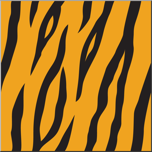 Clip Art: Tile Pattern: Tiger Color 100%