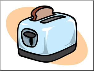 Clip Art: Basic Words: Toaster Color Unlabeled
