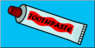 Clip Art: Toothpaste Tube Color 2