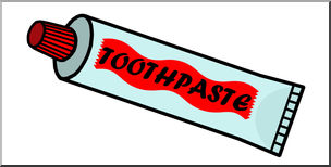 Clip art: Toothpaste Tube Color 1