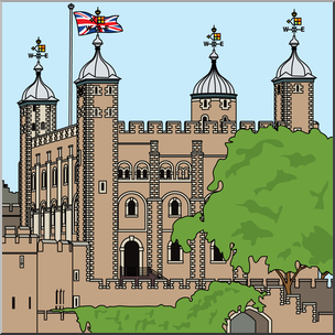 Clip Art: Tower of London Color
