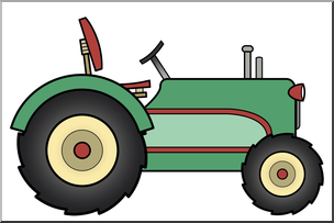 Clip Art: Tractor Color 2