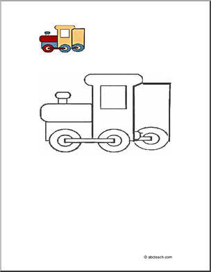 Coloring Page: Train
