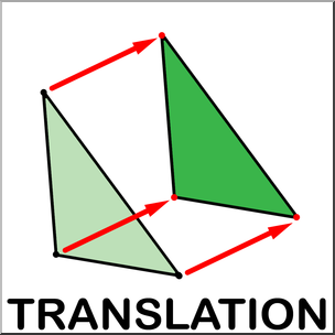 Clip Art: Geometry Illustration: Translation Color