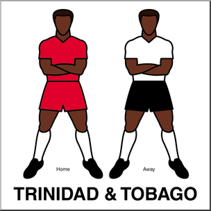 Clip Art: Men’s Uniforms: Trinidad & Tobago Color