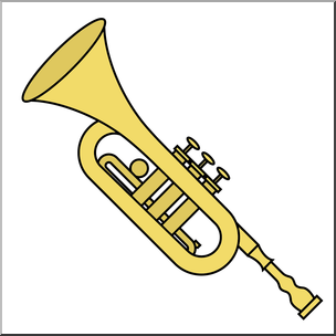 Clip Art: Trumpet Color