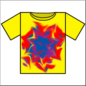 Clip Art: T-Shirt Tie Dye Color