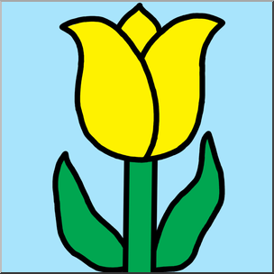 Clip Art: Flower: Tulip Color