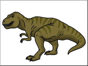 Clip Art: Tyrannosaurus Rex 2 Color