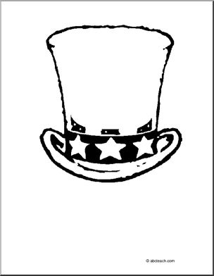 Coloring Page: Uncle Sam’s Hat