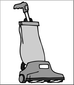 Clip Art: Vacuum Cleaner Grayscale