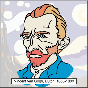 Clip Art: Artists: Vincent Van Gogh Color