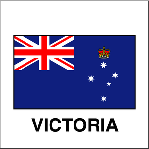 Clip Art: Flags: Victoria Color