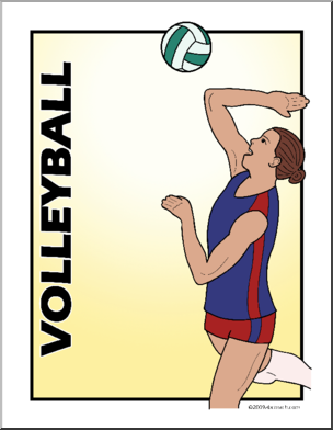 Poster: Sports – Volleyball (color)