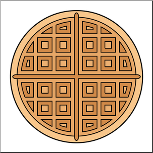 Clip Art: Waffle 2 Color