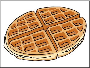 Clip Art: Waffle 1 Color