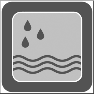 Clip Art: Natural Resources: Water Grayscale Unlabeled