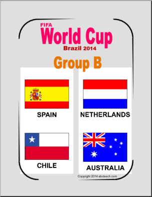Posters: Flags of World Cup Soccer – 2014