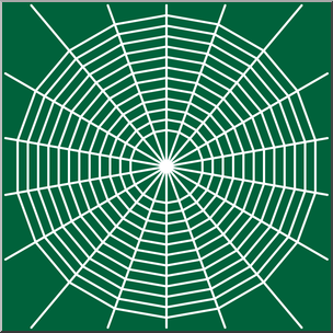 Clip Art: Spider Web Color 2