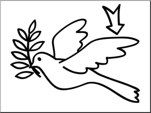 Clip Art: Basic Words: Wing B&W Unlabeled