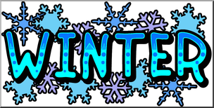 Clip Art: Winter Banner Color