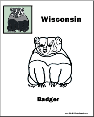 Wisconsin: State Animal – Badger