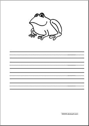 Writing Paper: Frog (primary)