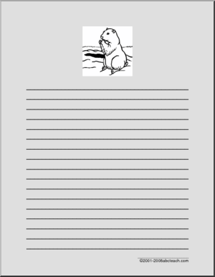 Groundhog Day (Elementary) Writing Paper