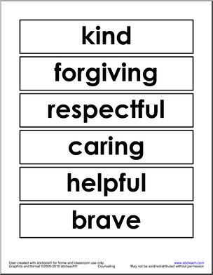 Counseling: Word Wall (elem)
