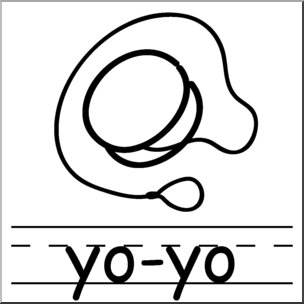 Clip Art: Yo-yo B&W