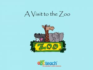 PowerPoint: Presentation with Audio: A Visit to the Zoo (multi-age)