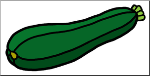 Clip Art: Zucchini Color