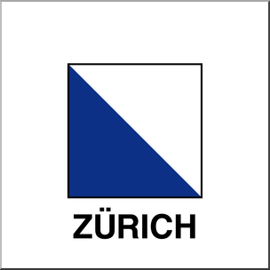 Clip Art: Flags: Zurich Color