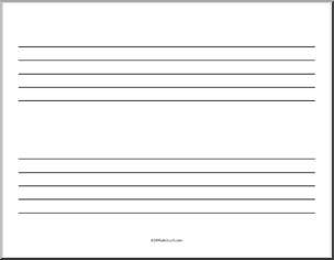 Music Sheet ( 2 staves, landscape orientation)