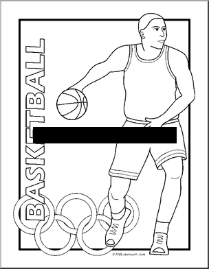 Coloring Page: Summer Olympics – Basketball