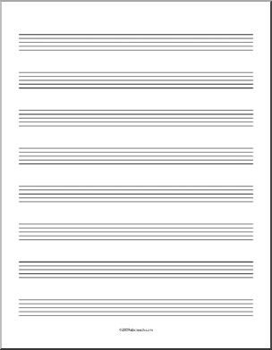 Music Sheet ( 8 staves, portrait orientation)