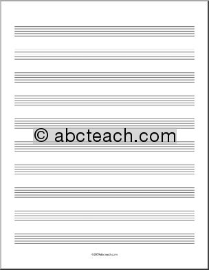 Music Sheet (10 staves, portrait orientation)