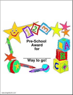 Certificate: Pre-School Award
