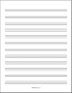 Music Sheet (12 staves, portrait orientation)