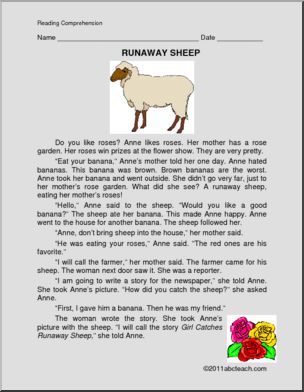 Fiction: Runaway Sheep (primary)