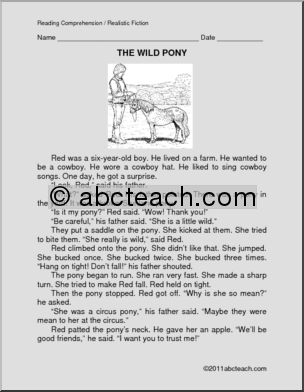 Fiction: The Wild Pony (primary)