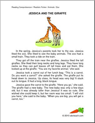 Fiction: Jessica and the Giraffe (primary)