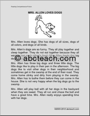 Fiction: Mrs. Allen’s Dogs (elem)