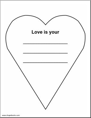 Valentine (Elementary) Shapebook