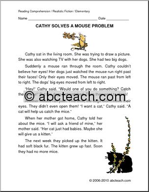 Fiction: Cathy Solves a Problem (elem)