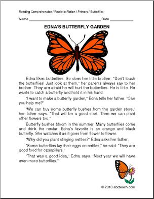 Fiction: Edna’s Butterfly Garden (primary)