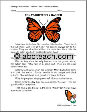 Fiction: Edna’s Butterfly Garden (primary)