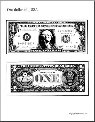 U.S. Money- $1 dollar bill