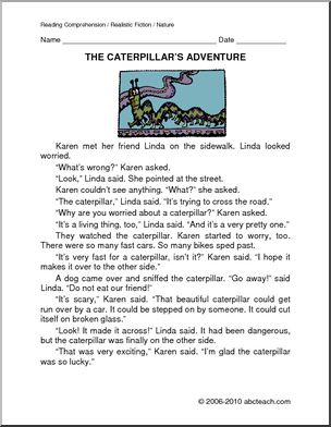 Fiction: Caterpillar’s Adventure (primary/elem)