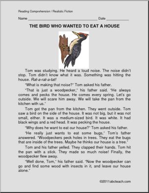 Fiction: The Bird Who Wanted to Eat a House (elem)